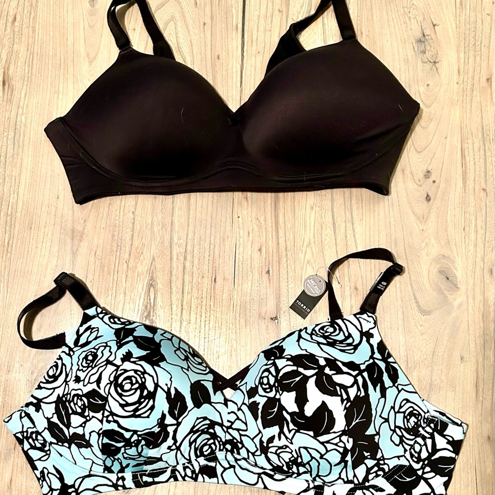 TORRID curve 360 degree back smoothing wire free push up bras